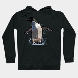 adelie penguin splashing about :o) Hoodie